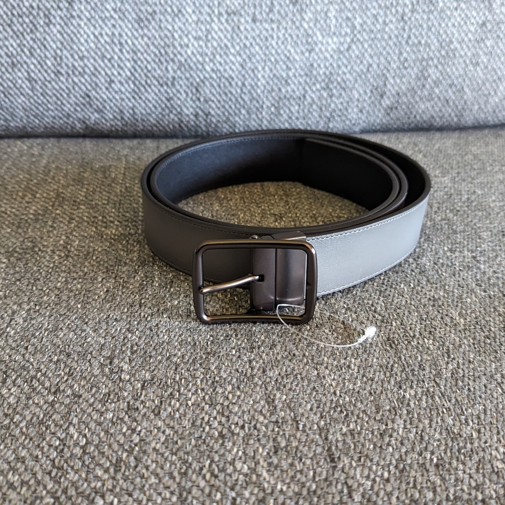 Coach Belt Reversible gray and black 47 in